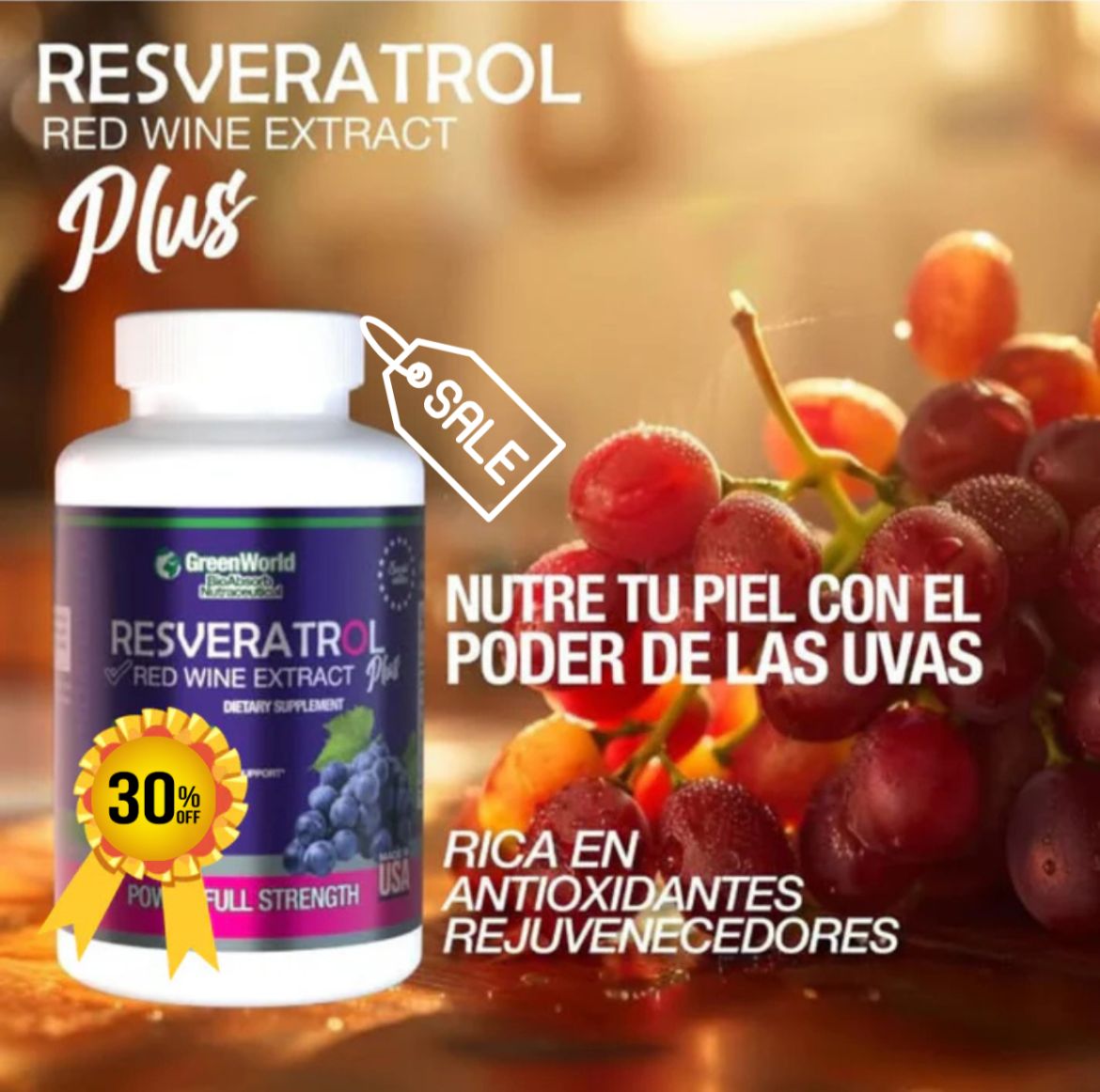 RESVERATROL™: El Secreto Natural para Revitalizar tu Cuerpo y Mantenerte Joven